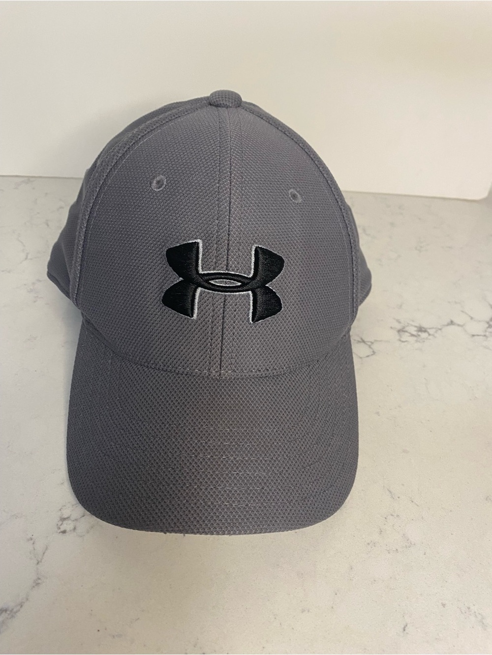 Under Armour Gray and Black Kids Baseball Cap